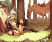 faustsketcher 172397 fran and penelo a hot camping.jpg from fantasy dh com
