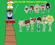 thomas the tank engine meeting the loud kids by michaelsquishyeddy89 dal1vz4.png from loud house thomas