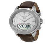 tissot t touch classic touch silver dial brown leather men s watch t0834201601100.jpg from classic touch