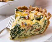 bacon spinach quiche everydaydishes com h 1 740x486.jpg from kesish