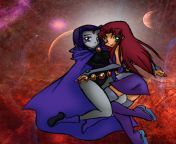 raven and starfire by inya spring d766t7h.jpg from raven and star fire