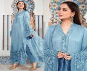 sky blue embellished with embroidered georgette pakistani suit peachmode 1 500x500.jpg from pakistani suit xxx and