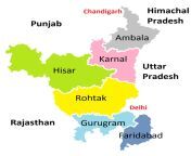 divisions of haryana.png from haryana gaand