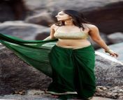 hot actress anushka shetty saree blouse navel spicy stills actressinsareephotos blogspot com saree 1141226037.jpg from anushka shetty fat belly deep navel