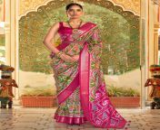 printed olive silk saree for wedding wear 1665665851r 525 b.jpg from saree saree in in