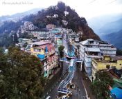 ropeway view above gangtok in sikkim.jpg from gangtok sikkim