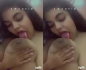 very horny big tits girl india xxx video com sucking own big boobs mms.jpg from very horny sucking own boobs and nipples