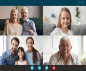 webcam laptop screen view multigenerational family involved videocall communication head shot portraits diverse people using 179213331.jpg from view full screen family love 2021 unrated 720p hevc hdrip uncutadda hindi short film mp4