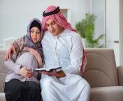 young arab muslim family pregnant wife expecting baby 88665119.jpg from wife dayouth arab