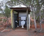 outdoor toilet australian bush corrugated iron stands alone campsite 45371218.jpg from www outdoor toilet