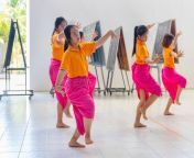 photo group thai students practicing old thai dance pattravadhi school hua hin thailand january group thai 180460226.jpg from thai xxx video চোট মেয়েদের