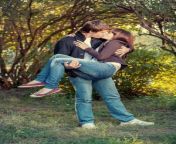 romantic young couple kissing happy attractive outdoors 36782482.jpg from 12547849 naked young couple kissing jpg