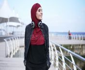 slow motion outdoors footage young muslim girl having walk near sea side enjoying her free time slow motion outdoors 111404934.jpg from 😱🔥 tairy ynoa 👀 ¡pantalones ❤️ sola slow motion audio 9 13 21