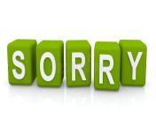 abstract sorry sign green letters blocks spelling word isolated white background 36018029.jpg from sorry jpg