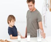 cute dad son drinking milk 17376598.jpg from dad drink milk