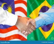 handshake malaysia brazil flag background business two flags men support concept 168921690.jpg from brazil malay