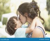 mother son kiss summer day kissing garden outdoors images 162665367.jpg from american mom son kiss