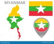 myanmar colorful flag map pointer map myanmar colors myanmar flag high detail vector illustration 152007978.jpg from myanmar မိုးဟေကိá