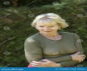 portrait mature woman wearing olive coloured shirt blond sheer 113166593.jpg from mature see through blouse
