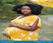 portrait poised eleghant pregnant woman holding her stomach beautiful african american 164095599.jpg from pregnant precious black pregnant