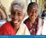 sri lanka mature woman nuwara elya september two smiling traditional cloths make up jewelry waithing train 50770622.jpg from sri lankan mature