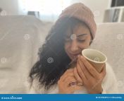 caucasian woman sick infection drinking hot drink relieving herself cold home concept cold 231952874.jpg from relieving herself