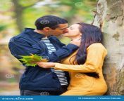 couple kissing outdoor teen park autumn time 33666030.jpg from couple kissing in outdoor and press boobs full hindi audio