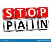 d block red text stop pain over white background 93499213.jpg from ban pain
