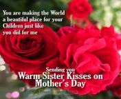 warm sister kisses on mothers day.jpg from mothers sist
