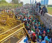 thqamid massive security build up thousands of farmers head to delhi from bhumika outoor pisseeng