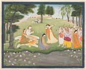 268px attributed to khushala indian active late 18th century the gods sing and dance for shiva and parvati google art project.jpg from indian kama