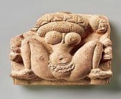220px 6th century lajja gauri relief from madhya pradesh india lotus head with female body.jpg from yoni image