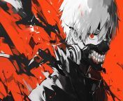 tokyo ghoul ken kaneki in red mask desktop wallpaper cover.jpg from tokyo ghoul