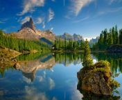 198298 lake dolomites mountains forest mountains reflection alps summer trees cabin nature landscape sky.jpg from natur