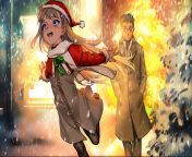 wallhaven xl6gm3.jpg from anime as109 artwork snow winter christmas new loli gray hair blue eyes coats 1530475 jpg