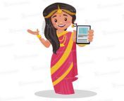 indian tamil woman is showing a mobile phone 12 large.jpg from indian tamilmobi