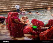 india rajasthan shekhawati udaipurwati adaval valley lohargal dham surakund pilgrimage site holy cistern filled with hot spring water women c 2awj20b.jpg from udaipurwati sexgirl phootu