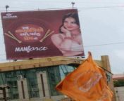 sunny leones navratri themed condom ad stirs controversy evokes protests in surat 1.jpg from sunny leone bar surat tv com first night videos