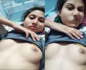desi girlfriend boob show selfie video for lover.jpg from desi gf boob show