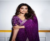 shriya saran trisha krishnan and samantha ruth prabhu dazzling in purple sarees see pics.jpg from samantha trisha nude