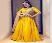 ankita lokhande in kalki mustard anarkali with pink net dupatta in multicolor floral resham embroidery 471205 3728x1024.jpg from ankita yellow dress