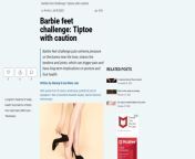 barbie feet challenge.jpg from savitha barbie