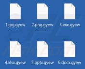 gyew ransomware encrypted files.jpg from gyew