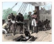 captives being brought on board a slave ship on the west coast of africa slave coast c1880 802464822 59fb46fc0d327a003632d7d3.jpg from africasexslave