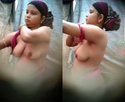 dehati bhabhi caught bathing topless outdoors.jpg from desi bhabhi nude bathing in