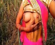 hot desi mms of sexy dehati woman in pink saree.jpg from saree sex mm