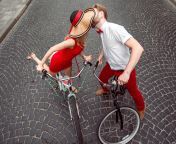 coupleinred on bikes.jpg from and woman sex bike vs pgian hidden camera job net