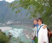 rishikesh above the ganges at vanamalis ashram with my friend ruby.jpg from indian friend and bayxe
