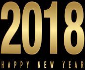 2018 gold new year transparent png clip art pngm1511668502 from png 2018