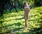 tree forest grass girl lawn meadow sunlight leaf flower summer female model green youth autumn blonde season outdoors beauty beautiful style woodland posture erotic living nature 1070991.jpg from young outdoor sex